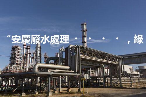 “安慶廢水處理，綠色先鋒，環(huán)保典范！”